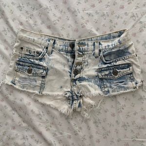 LF Carmar washed-denim shorts
